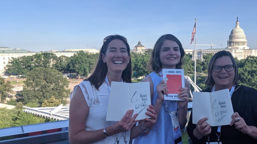 Jenny Emery Davidson, Nicole Lichtenberg, and Pam Parker in Washington, D.C.
