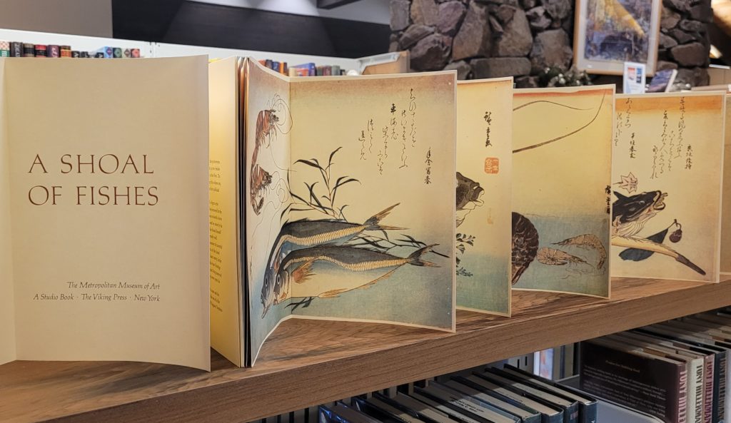  "A Shoal of Fishes" book accordion display