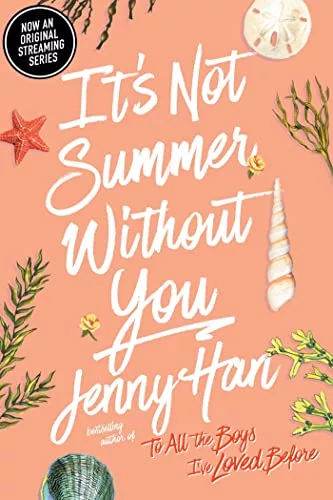 Peach colored cover with shells and seaweed with the title "It's Not Summer Without You" across the front. 