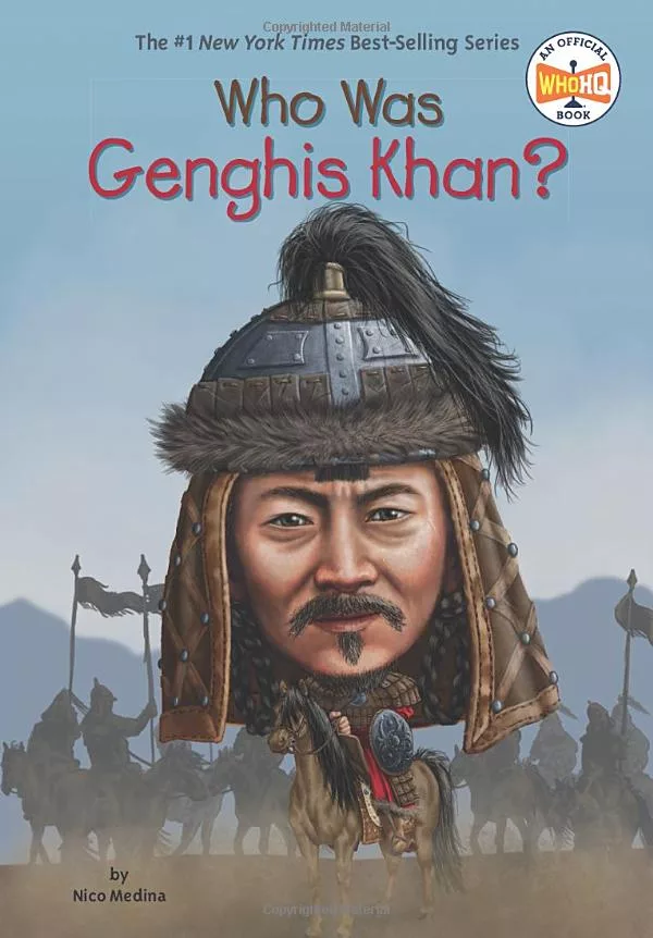 Caricatured drawing of Genghis Khan