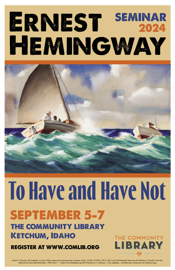 2024 Ernest Hemingway Seminar poster