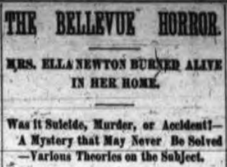 Newspaper Article Headline, The Bellevue Horror