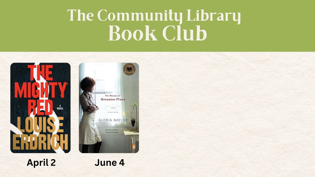 Community Library Book Club April June 2025