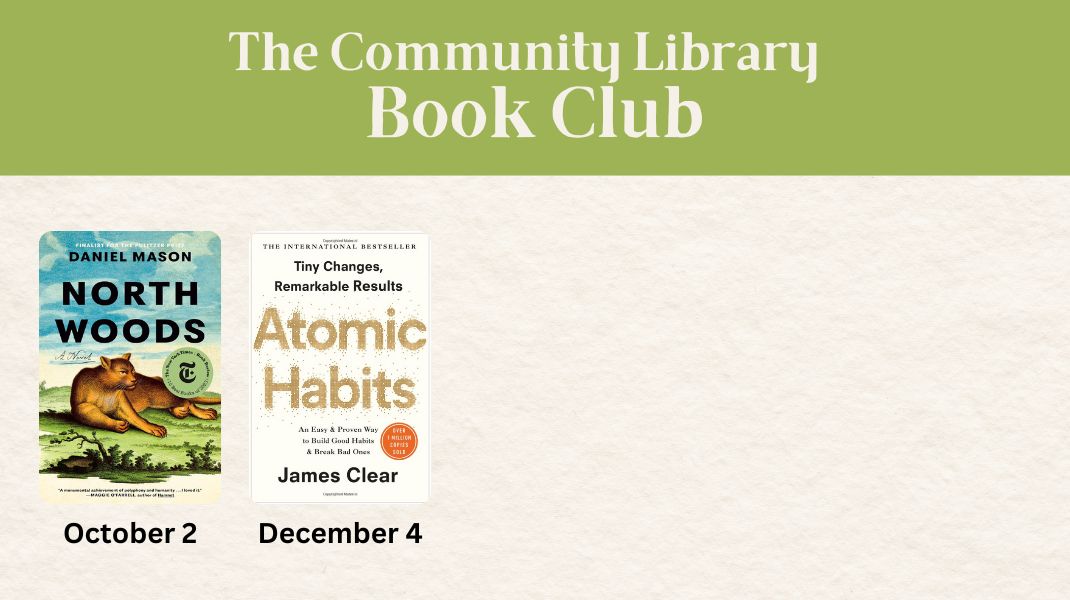 Community Library Book Club slider