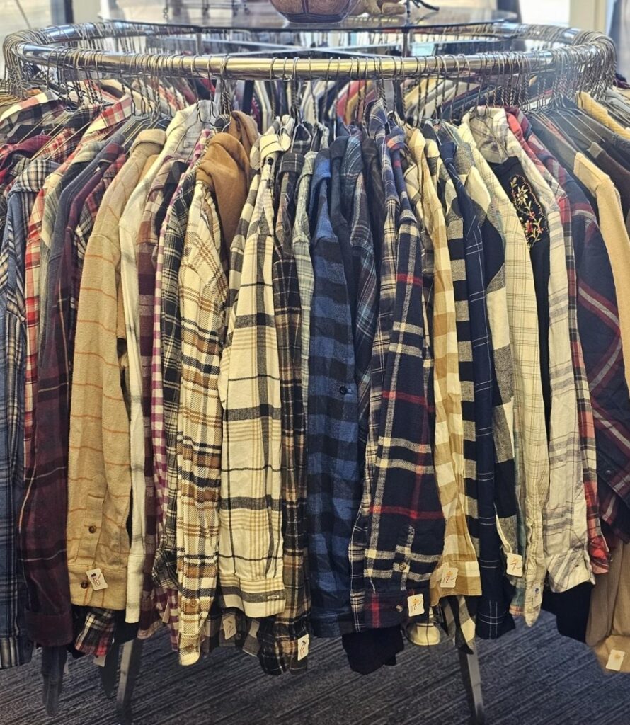 Mens plaid shirts Gold Mine Thrift