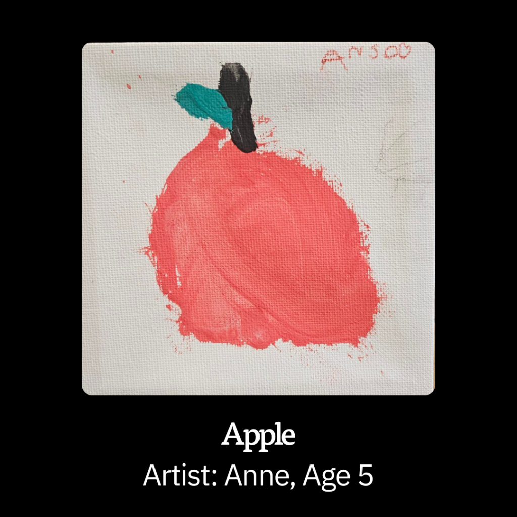 Tiny Art Apple by Anne Age 5