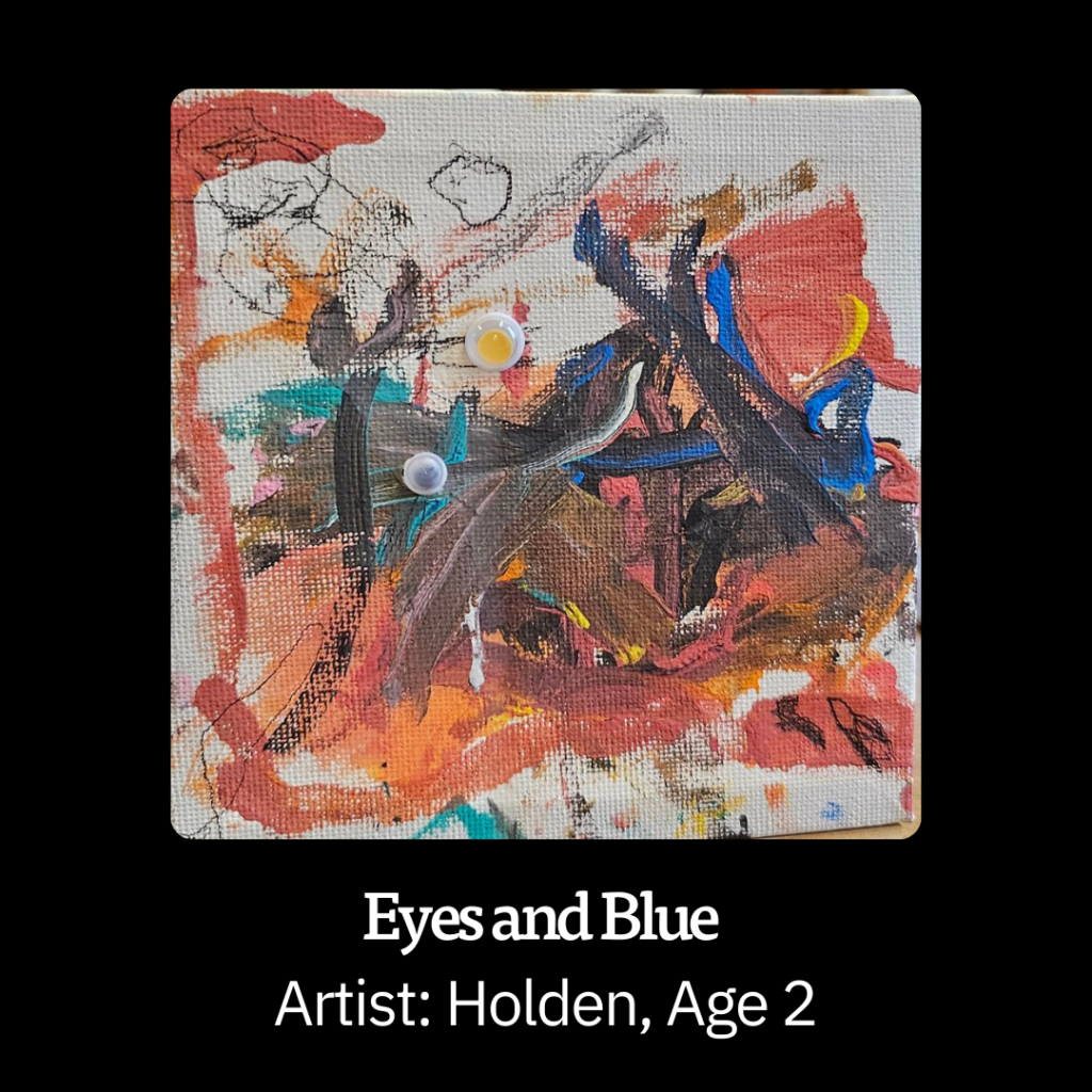 Tiny Art Eyes and Blue by Holden Age 2