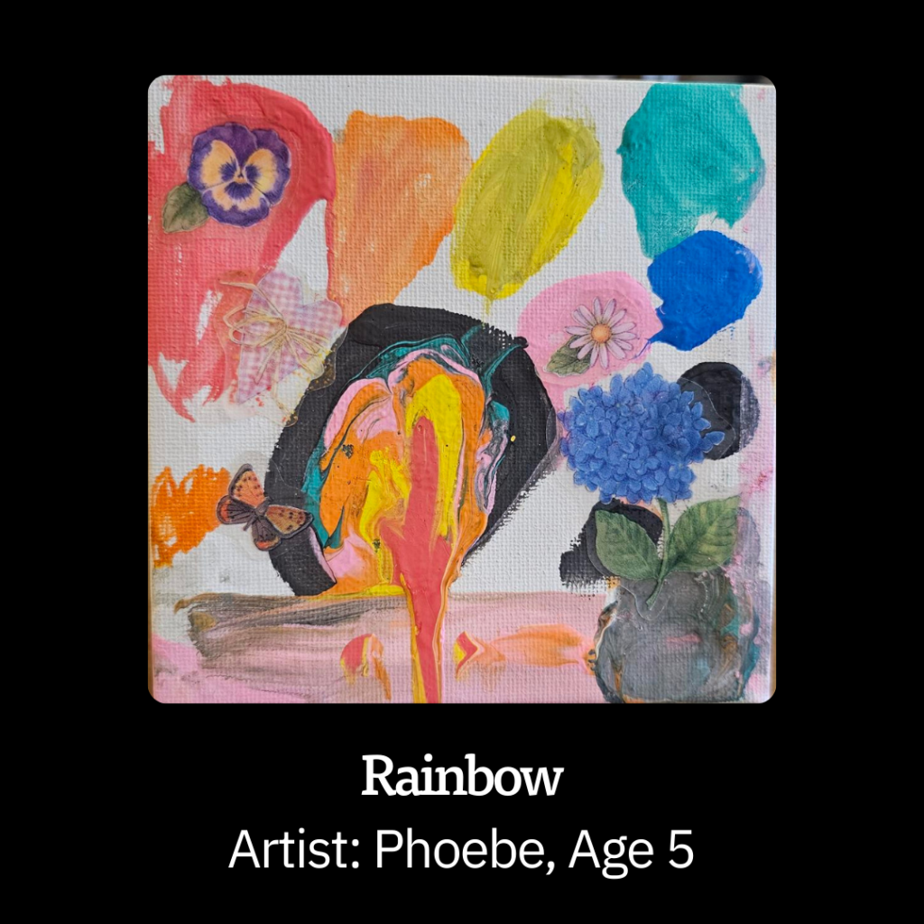 Tiny Art Rainbow by Phoebe Age 5