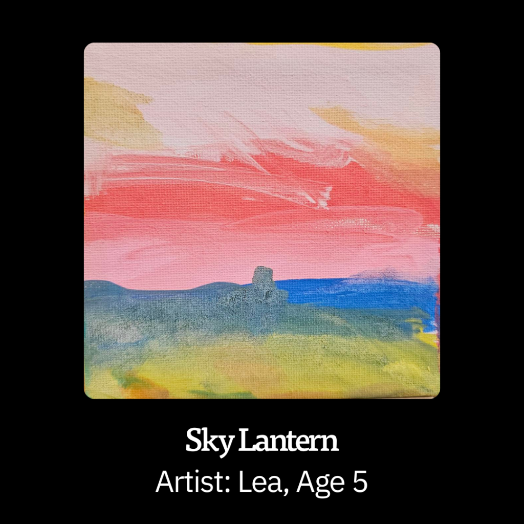 Tiny Art Sky Lantern by Lea Age 5