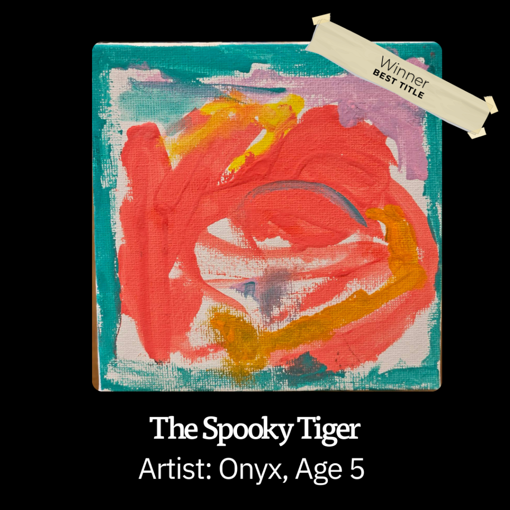 Tiny Art The Spooky Tiger by Onyx Age 5