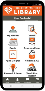 Library app screenshot