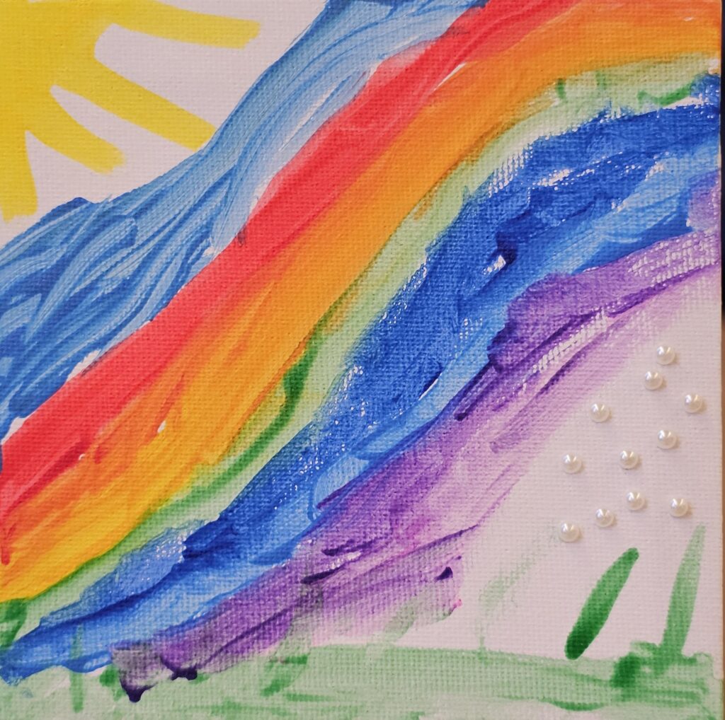 Tiny Art "The Rainbow Mountain Snow"