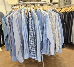 Mens buttondown shirts blue GMC LR