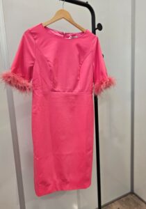 Pink Sheath with Fur by Fehaute GMC