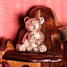 Two tiny teddy bears in silver! Silver Teddy Bear